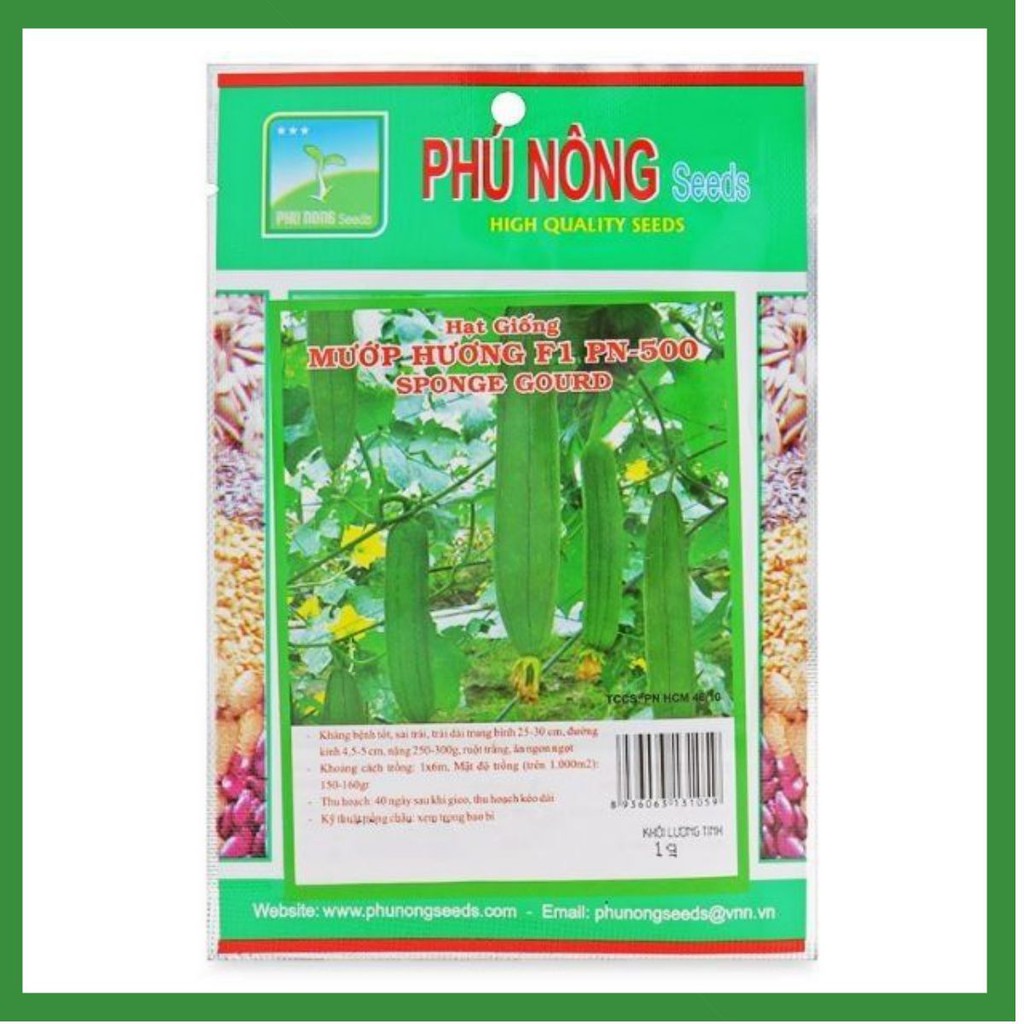 Hạt giống Mướp hương F1 PN-500 Phú Nông - Gói 1g