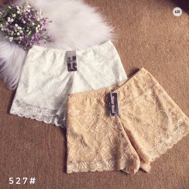 Quần Đùi Mặc Váy Ren 2 Lớp Thái Lan Cao Cấp