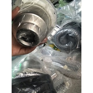 BỘ XẢ CHẬU,BỒN RỬA CHÉN BÁT ĐÔI (2 HỘC) INOX 304 phi 110