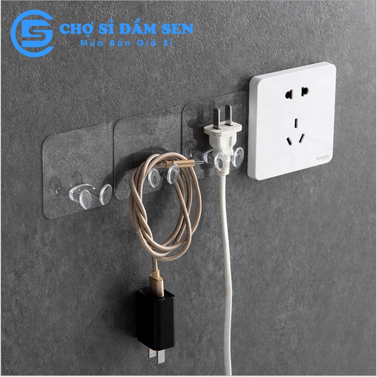 Móc dán tường treo đầu dây điện trong, treo phích cắm, móc khóa chắc chắn G226-TreoDDien-Trong