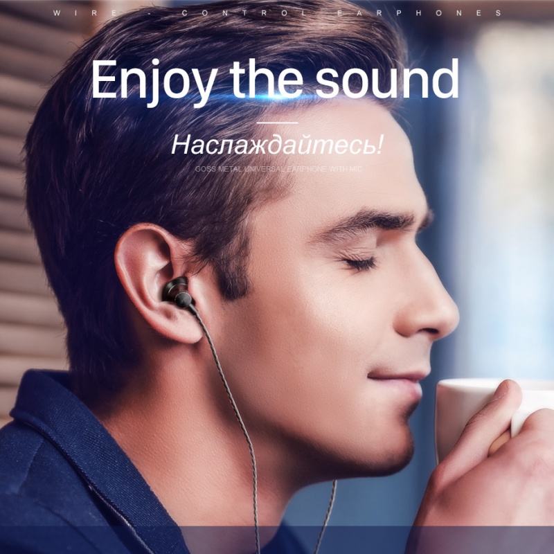 Tai nghe nhét tai Hoco 3.5mm âm thanh Hifi sống động chất lượng cao tiện dụng