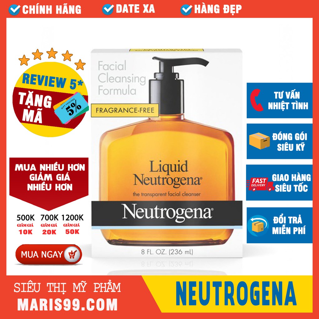 Sữa Rửa Mặt Neutrogena Liquid (236ml) _ NTG023SRM