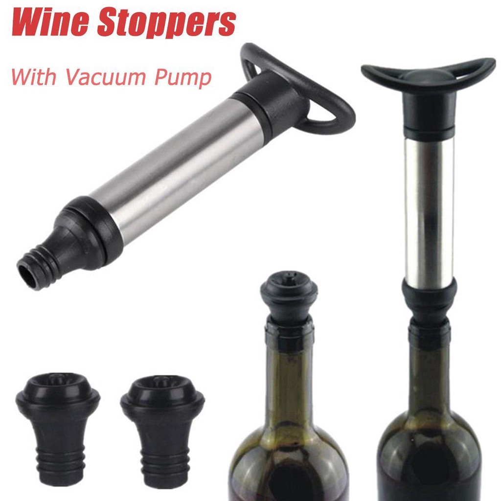 Bộ Dụng Cụ Rót Rượu Vang Bằng Thép Không Gỉ Tái Sử Dụng Được