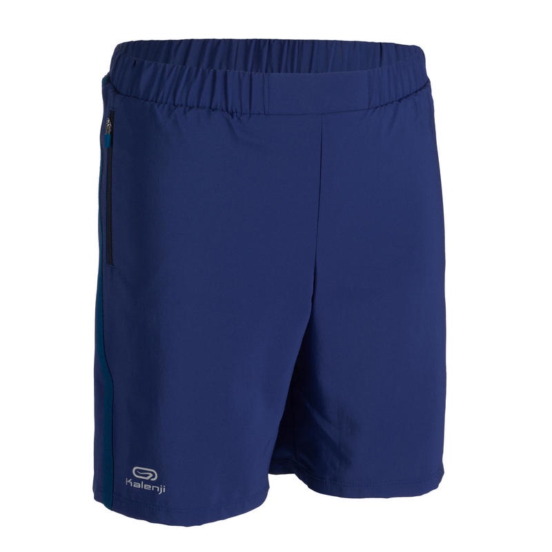 Quần short chạy bộ at100 cho trẻ em - xanh dương đậm Decathlon Kalenji