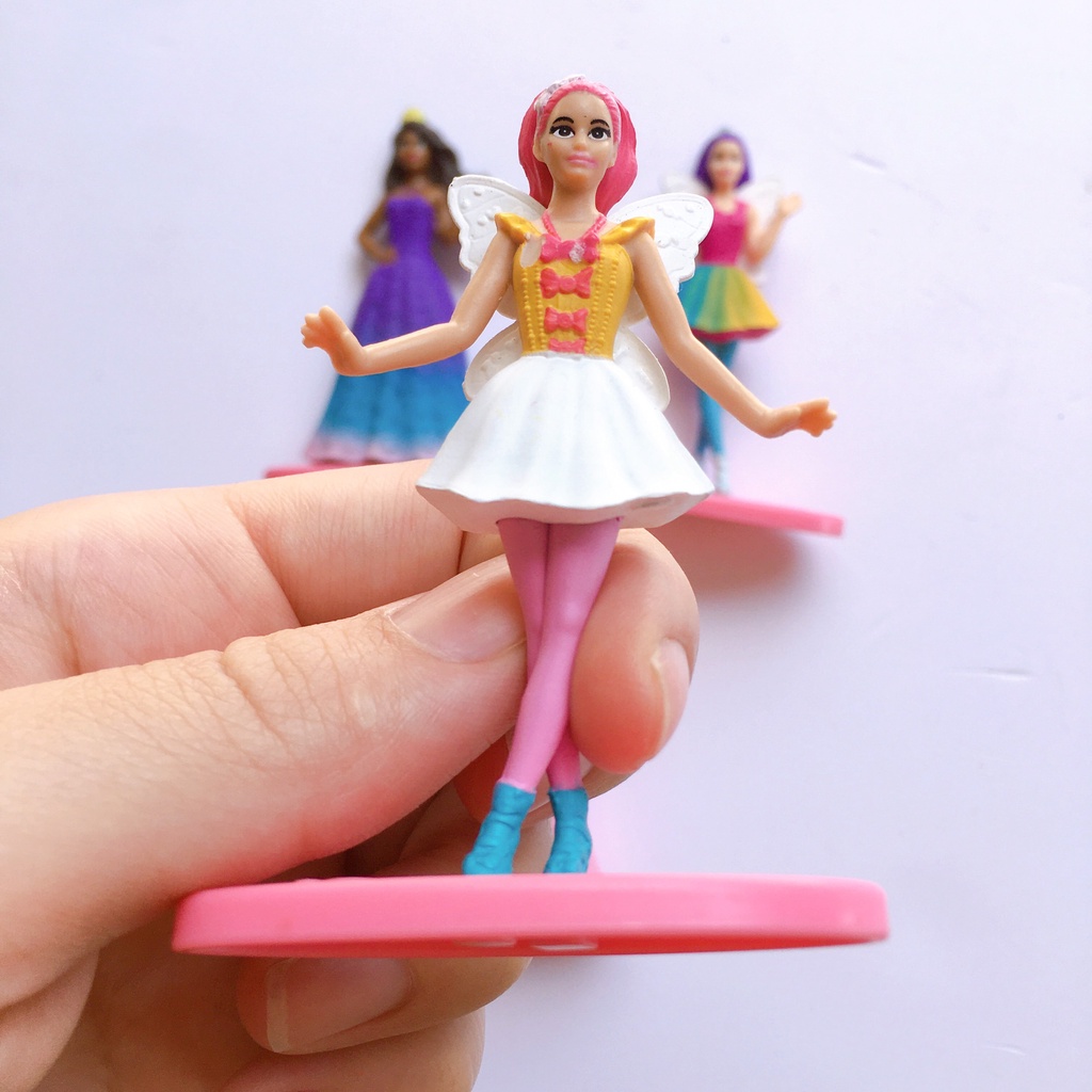 Búp bê Barbie Búp bê mini làm phụ kiện trang trí sinh nhật, đồ chơi cho bé - BonBonToys