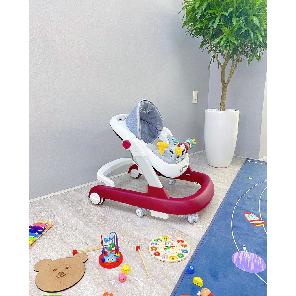 | Mã mới - Bảo hành 12 tháng | Xe tập đi đa năng BW805 nhiều tư thế có nhạc có đèn có bàn chơi có bàn ăn cho bé BabyCosi