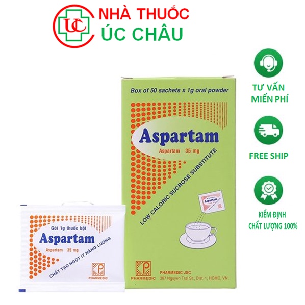 Đường ăn kiêng dành cho người tiểu đường ASPARTAM (Hộp 50 gói)