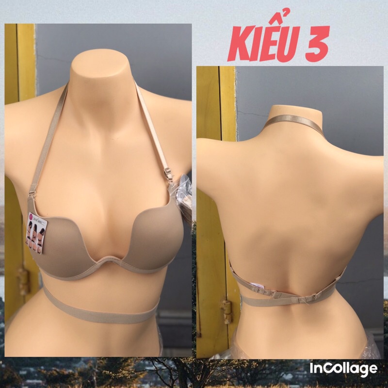 Áo lót nâng ngực có gọng khoét sâu AU02 chuyên dụng mặc váy áo hở lưng gợi cảm [Aha Store] | BigBuy360 - bigbuy360.vn