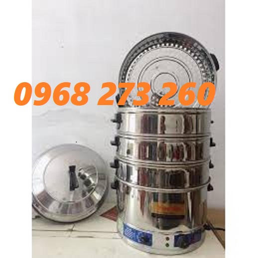 Nồi điện hấp bánh bao 3 tầng Inox 40CM,47CM,52CM