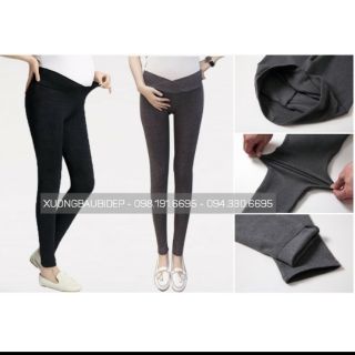 Khocnhe1985 Quần legging bầu. Nâng mông vạt chéo