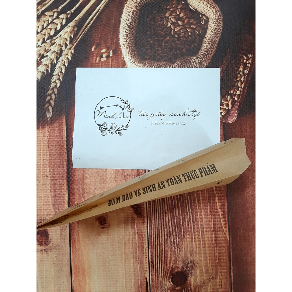 100 Túi Giấy "Ẩm Thực Đường Phố Việt"  Đựng Bánh Mì & Các loại bánh... (Giấy Thực Phẩm Kraft - ĐL: 40gms) | BigBuy360 - bigbuy360.vn