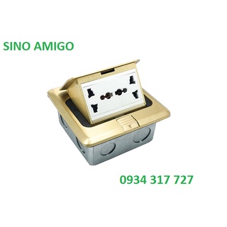 Ổ cắm điện lắp âm sàn cao cấp ( lắp điện đa năng + Mạng+ Điện mạng) -hàng chính hãng