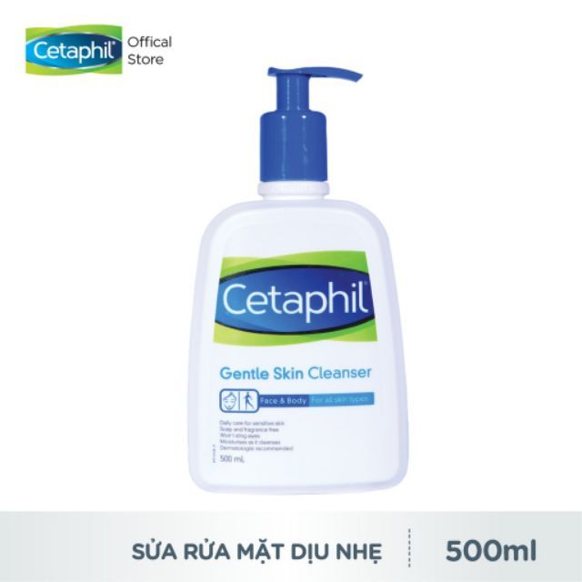 Cetaphil Sửa Rửa Mặt Gentle Skin Cleanser 500 Ml