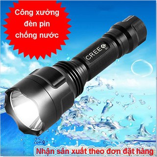 Đèn pin siêu sáng - Đèn pin sạc - Đèn pin chống nước S001