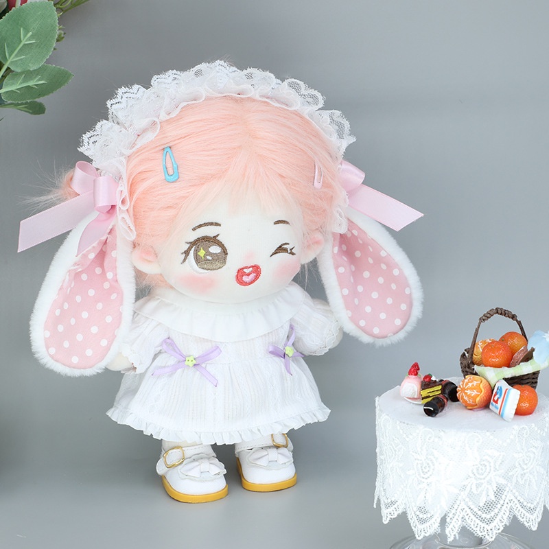 Băng Đô Vải Cotton 2 Kiểu Dễ Thương Dành Cho Búp Bê 20cm