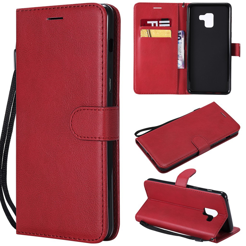 Bao da điện thoại có ngăn đựng thẻ cho Samsung A8/A8 Plus | BigBuy360 - bigbuy360.vn