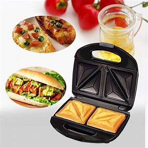 Máy nướng bánh mì sandwich Nikai cao cấp, máy nướng bánh đa năng chống dính