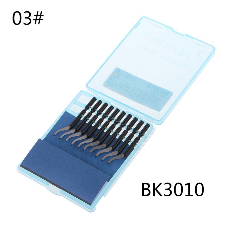 Bộ 10 Lưỡi Dao Xoay Bằng Thép Không Gỉ Bs1010 Bs1018 Bk3010