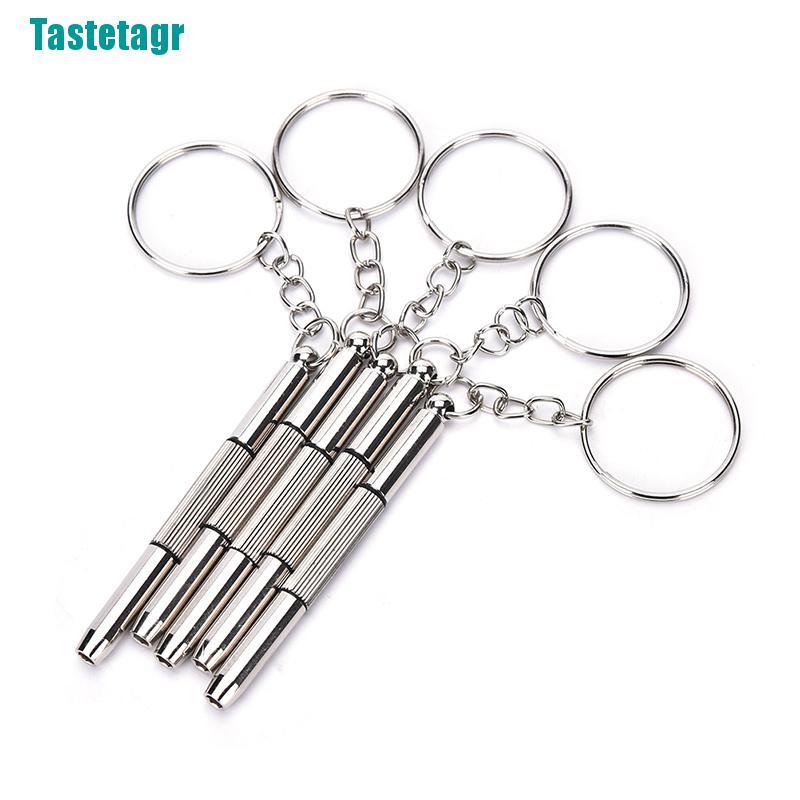 Set 5 Tua Vít Mini 3 Trong 1 Dùng Để Sửa Mắt Kính / Móc Khóa Tiện Dụng