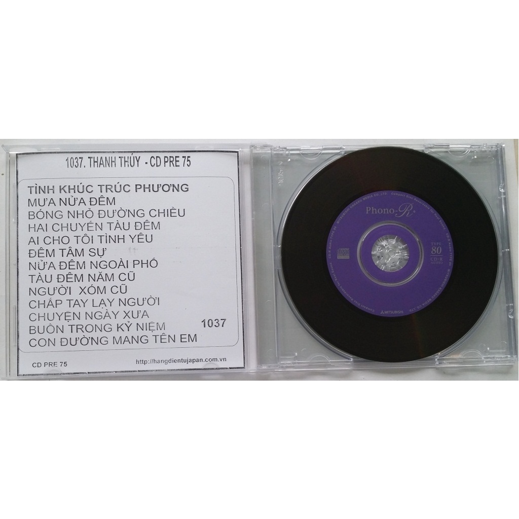 BỘ 3 CD THANH THÚY - CD PRE 75 ( 1036 - 1038 )