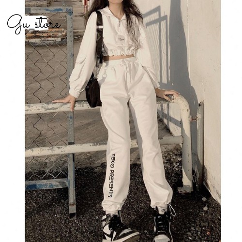 Áo Croptop Tay Dài Replei phong cách Ulzzang Croptop Nữ Tay Dài Gu store