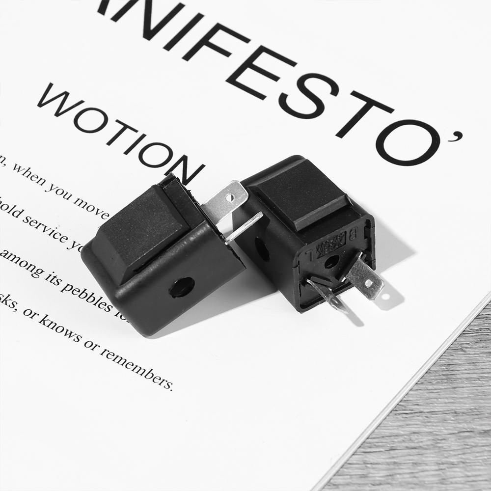 Set 1 / 2 Rơ Le Còi Báo Động Có Đèn LED 2 Pin Màu Đen