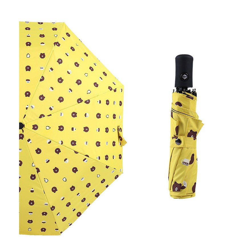 Ô Dù Gấu Brown Hàn Quốc 3 màu - Ô Gấu Brown Dễ Thương