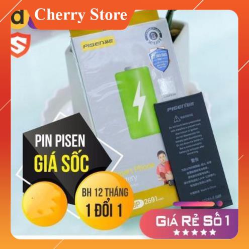 Pin Pisen nội địa cho full đời táo 5 5s 6 6s 7 8 & 6-6s-7-8 Plus Bảo hành toàn quốc