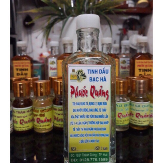 Tinh dầu bạc hà nguyên chất chai 60ml