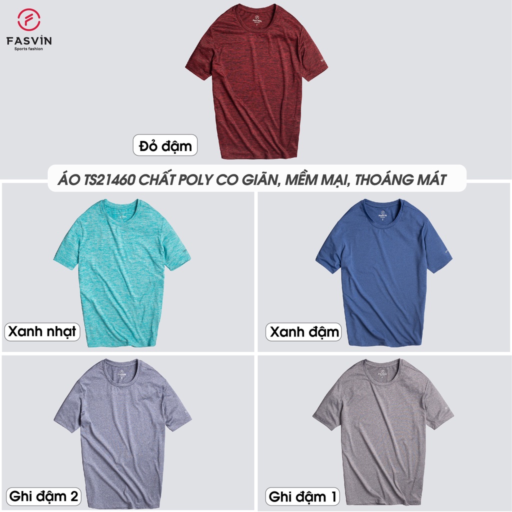Áo thun nam thể thao Fasvin TS21460.1.HN vải thun cao cấp mềm mát co giãn tốt | BigBuy360 - bigbuy360.vn