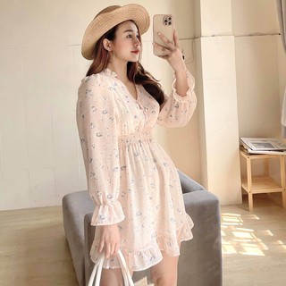 [Mã FATHANG5 giảm 10K đơn 50K] Đầm voan hoa booking