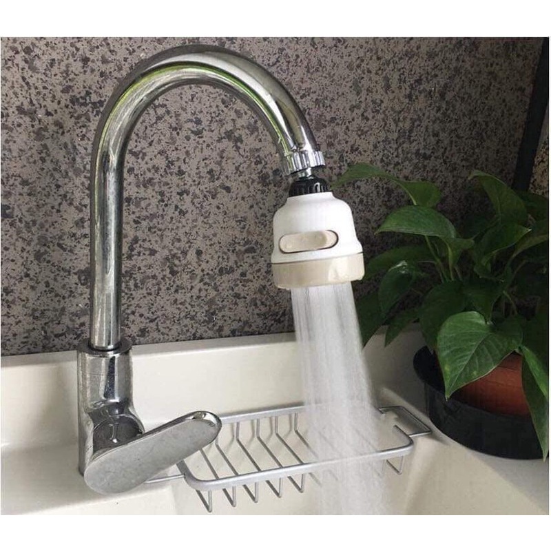 Đầu nối vòi rửa bát - đầu gắn vòi nước rửa chén tăng áp thông minh xoay 360 có 3 chế độ tiết kiệm nước đa năng gia dụng