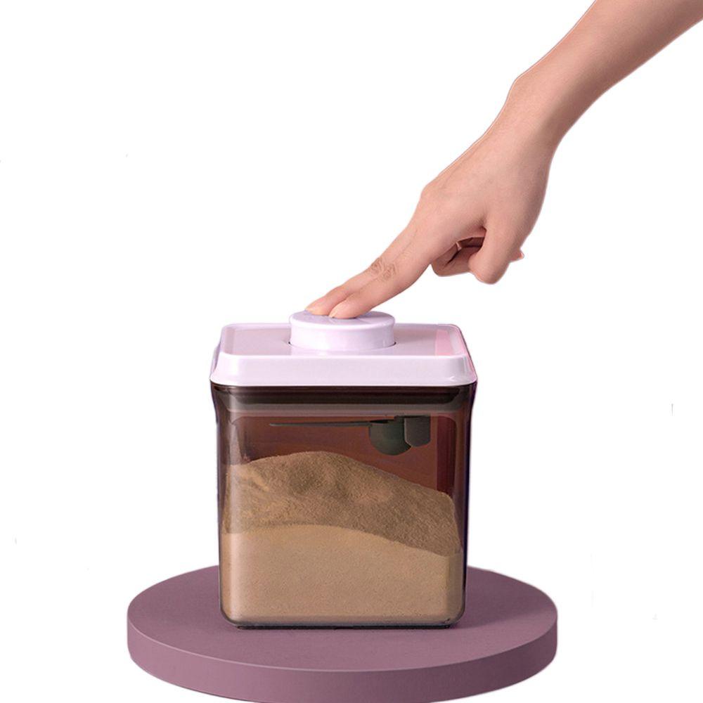 Hộp Đựng Sữa Bột Kèm Muỗng Chống Ẩm Thiết Kế Đơn Giản Dễ Thương Tiện Dụng Mang Theo Du Lịch
