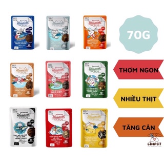 Pate cho mèo jelly MEOWCAT 70g 9 vị- thức ăn ướt tăng cân tiêu búi lông đẹp lông cho mèo con lớn nhỏ LINPET
