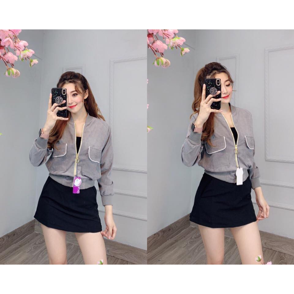 Áo Khoác Nhung Gân (100% giống hình) | BigBuy360 - bigbuy360.vn