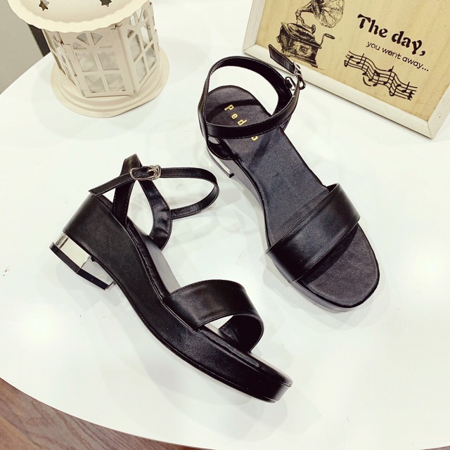 [hàng sẵn] SANDAL NỮ ĐẾ XUỒNG VUÔNG BỌC ĐẸP