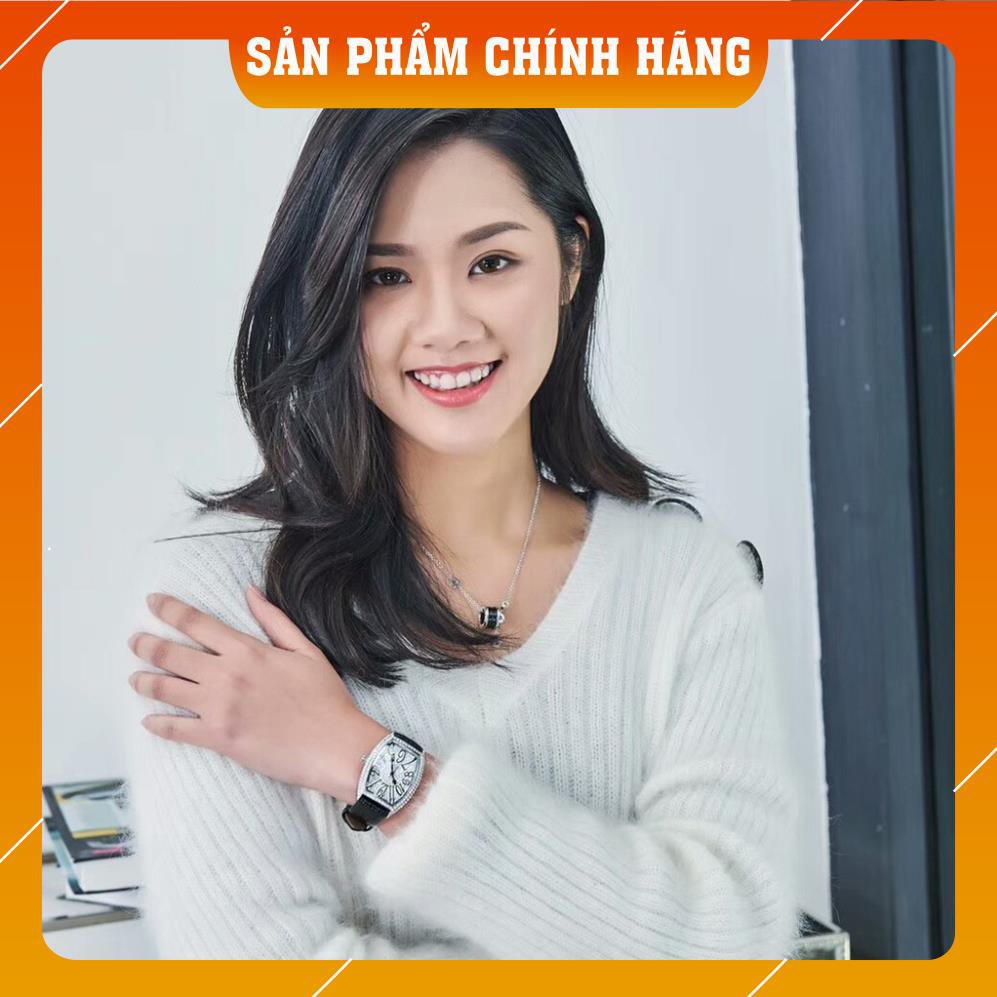 Đồng hồ nữ MobangTuo hàng chính hãng dây da mặt chữ nhật đính đá