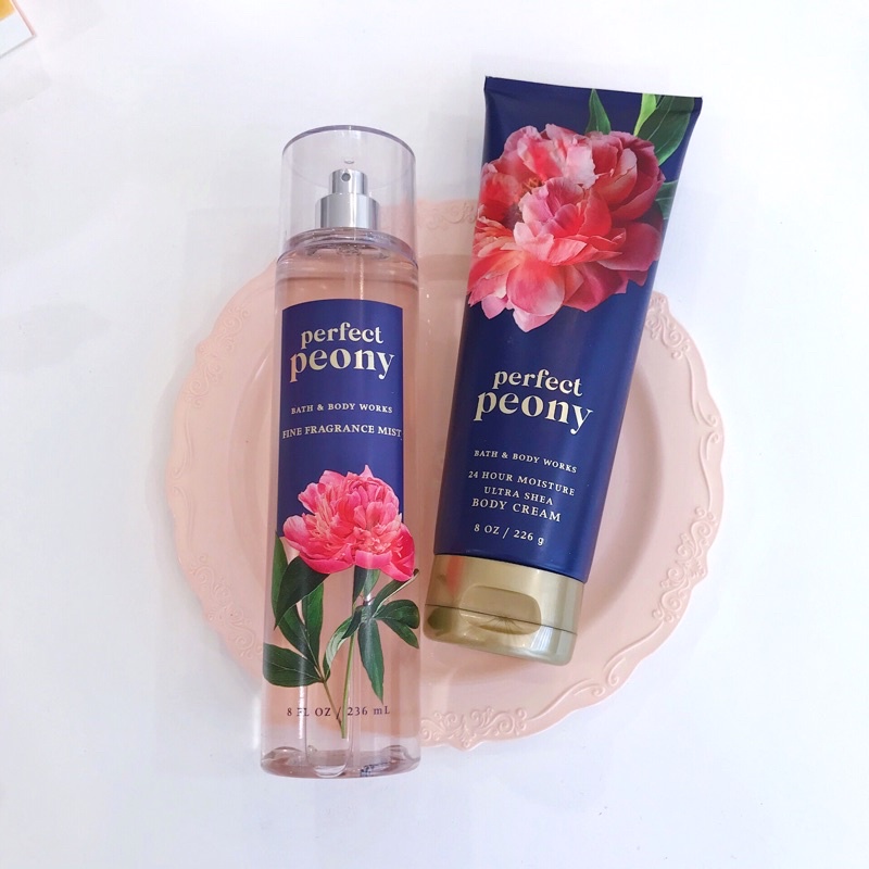 Xịt thơm toàn thân và dưỡng da BATH&BODYWORKS Perfect Peony