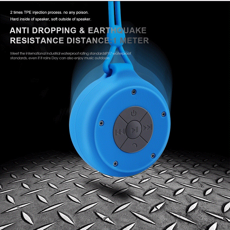 Loa Silicone Mini Không Dây Chống Nước Q50 Cho Nhà Tắm