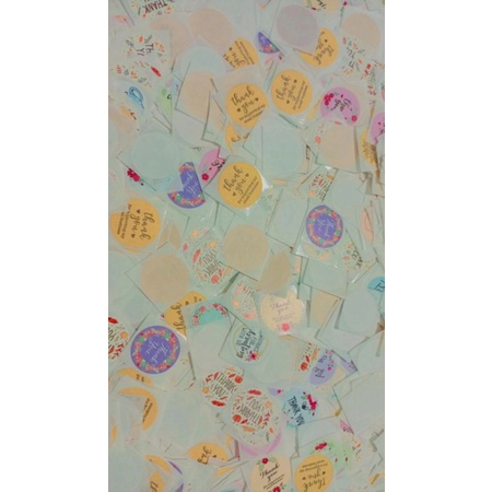Ảnh Thật, Combo 10 Sticker Cảm Ơn Lộn Xộn