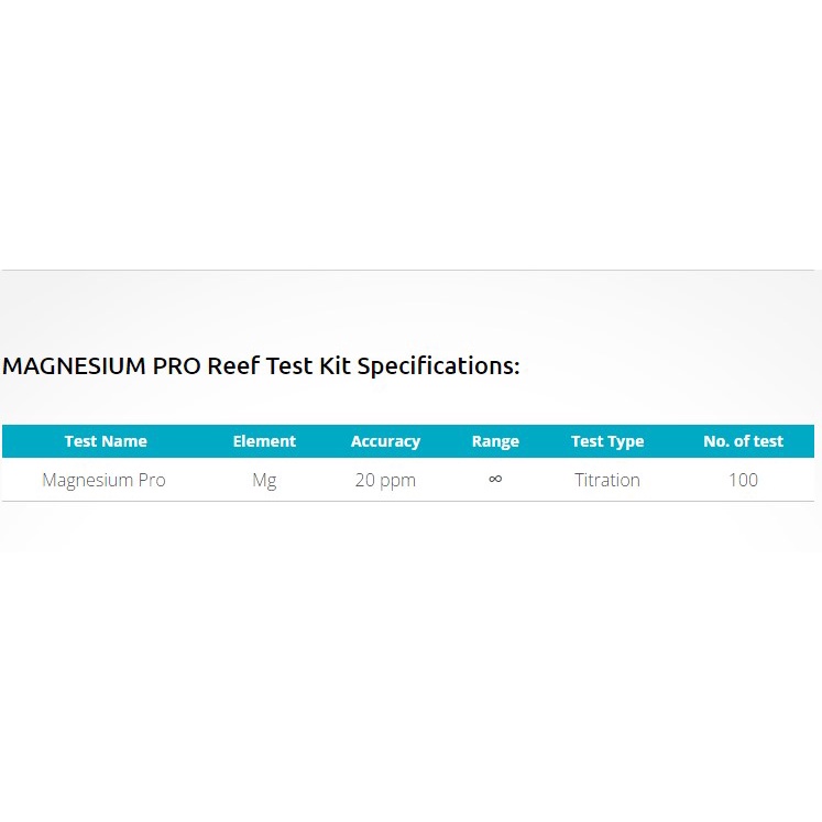 Bộ Test Magie - Magnesium Pro Reef Test Kit | Redsea