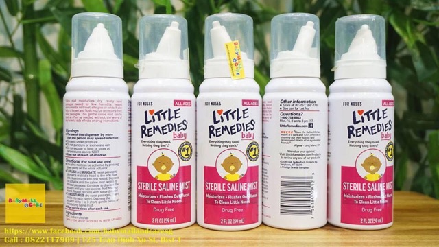 Xịt Mũi Little Remedies Mỹ