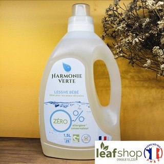 Nước giặt quần áo em bé hữu cơ đậm đặc Harmonie Verte 1,5l