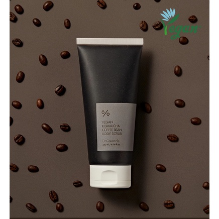 Tẩy da chết body cà phê DR.CEURACLE VEGAN KOMBUCHA COFFEE BEAN BODY SCRUB