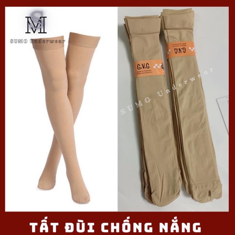 Tất đùi, vớ da chân dày dặn dài tới đùi chống nắng bảo vệ da chân