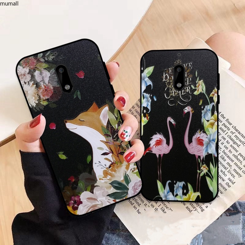 Nokia 6 3 5 2 2018 6.1 8 Sirocco Flamingo Silicon Case Cover