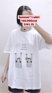Áo phông unisex "summer" ( Kéo sang xem ảnh thật)