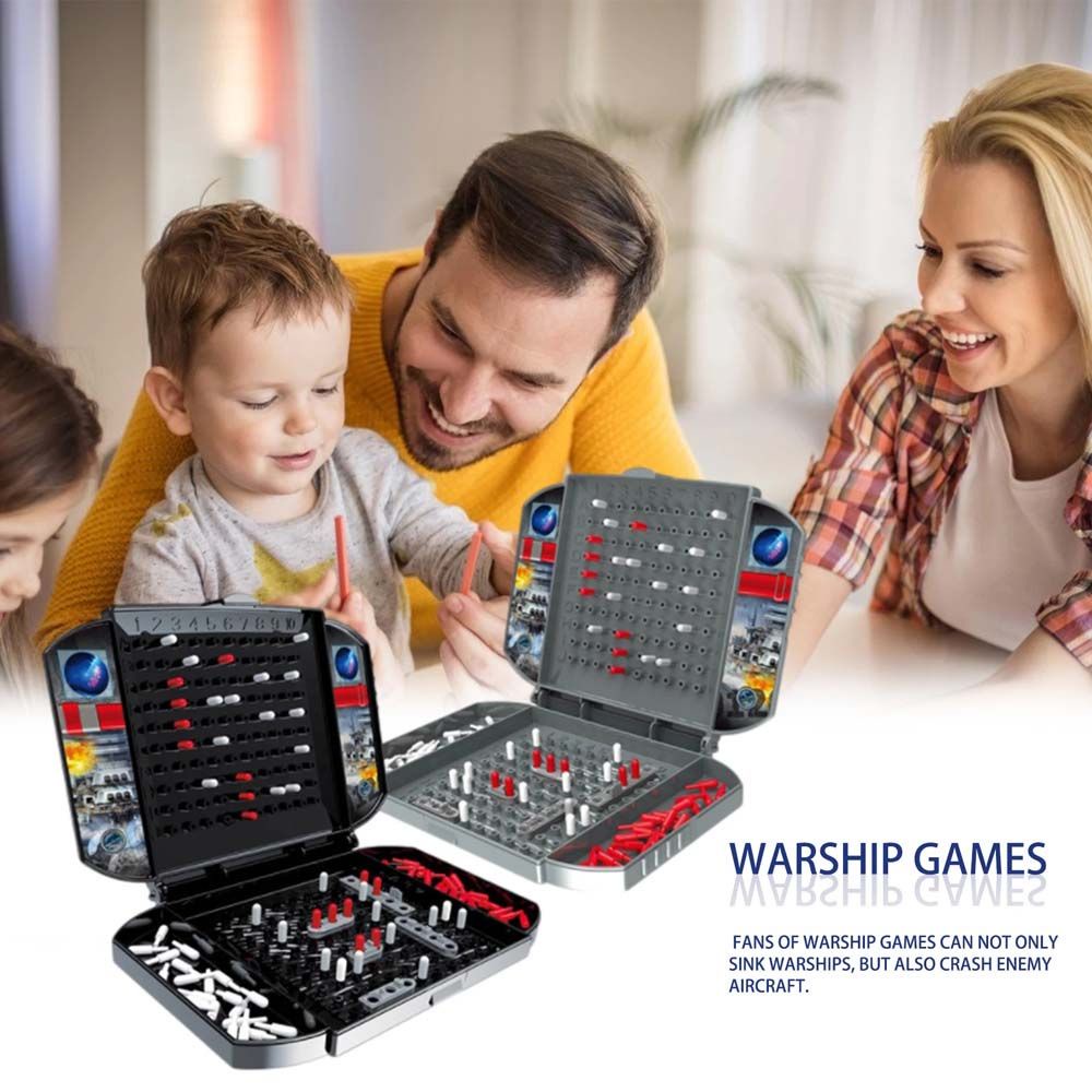 AUGUSTINA Battle Toy Puzzle Chess Toy Puzzle Marine Strategy Toys Battleship Game Strategy Board Naval Combat Game The Classic Game Table Game Tabletop Game