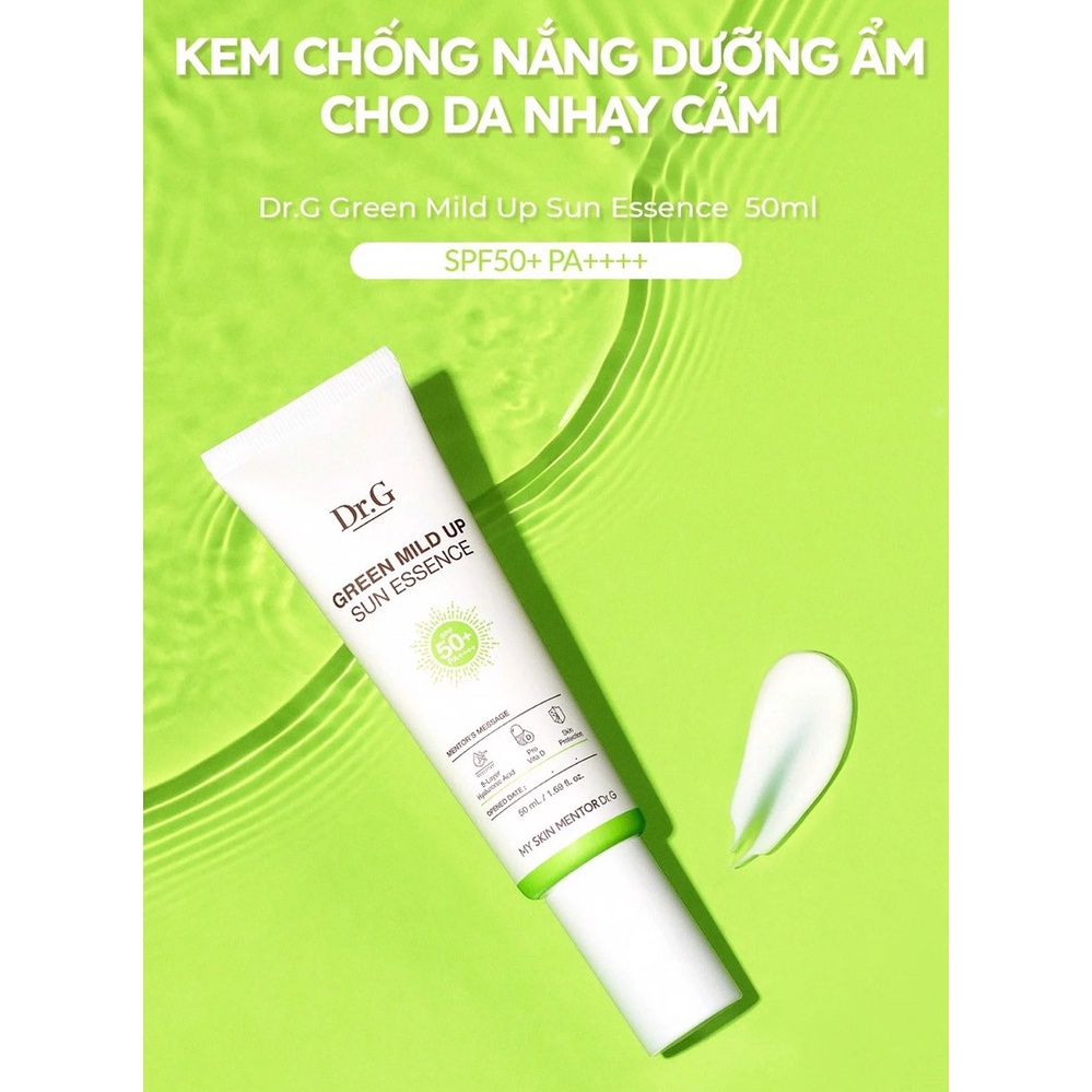 Kem Chống Nắng Dr.G Green Mild Up Sun Essence SPF50+ PA++++ 50ml