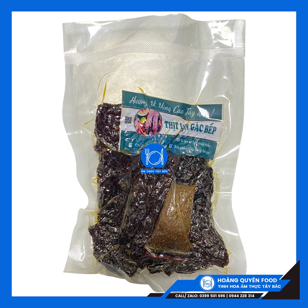 Thịt Lợn Gác Bếp Ẩm Thực Tây Bắc Thơm Ngon Chuẩn Vị 500G - TẶNG CHẨM CHÉO - Khô Heo Gác Bếp | HQ FOOD | BigBuy360 - bigbuy360.vn